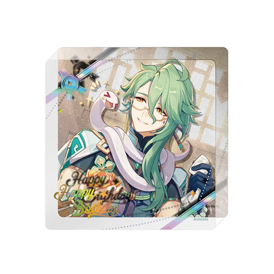 Genshin Impact Day of Destiny Baizhu Acrylic Cup Mat