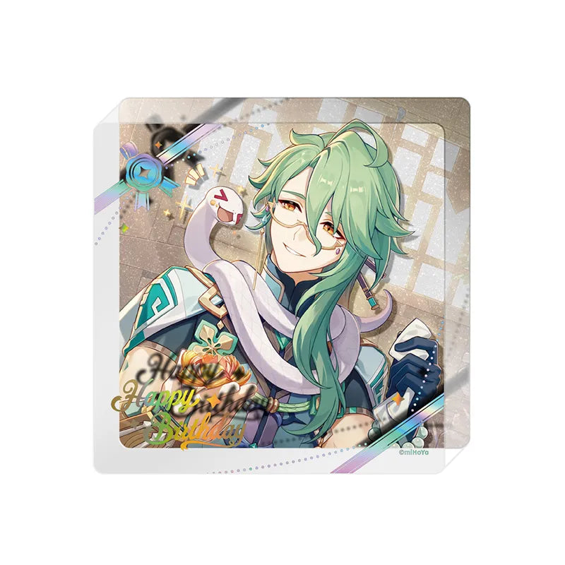 Genshin Impact Day of Destiny Baizhu Acrylic Cup Mat