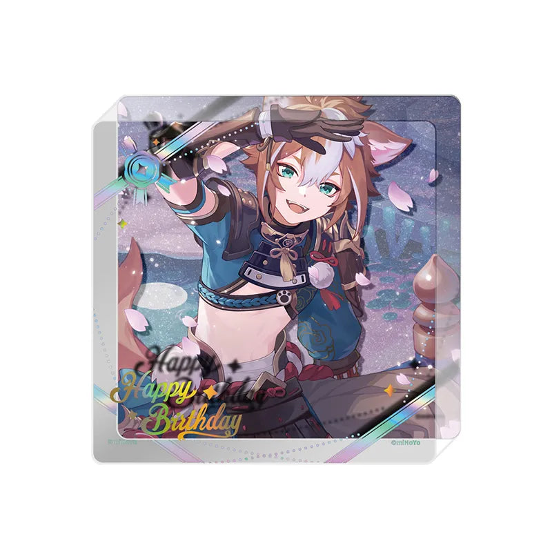 Genshin Impact Day of Destiny Gorou Acrylic Cup Mat