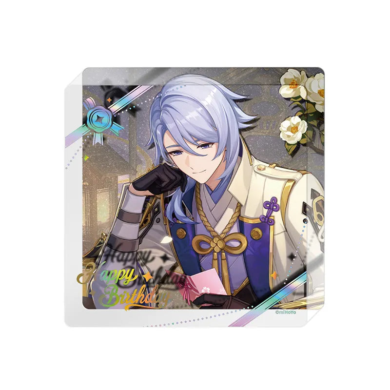 Genshin Impact Day of Destiny Kamisato Ayato Acrylic Cup Mat