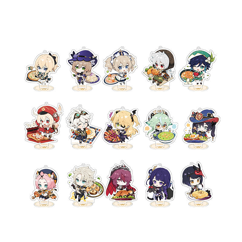 Genshin Impact Flavorful Party Series acrylic stand full character collection chibi display