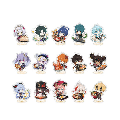 Genshin Impact Flavorful Party Series acrylic stand lineup multiple characters desk display