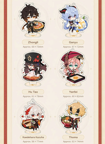 Genshin Impact Flavorful Party Series acrylic stand multiple figures arranged collection display