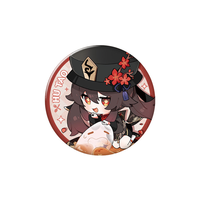 Genshin Impact Flavorful Party Series Hu Tao character badge chibi design collectible pin