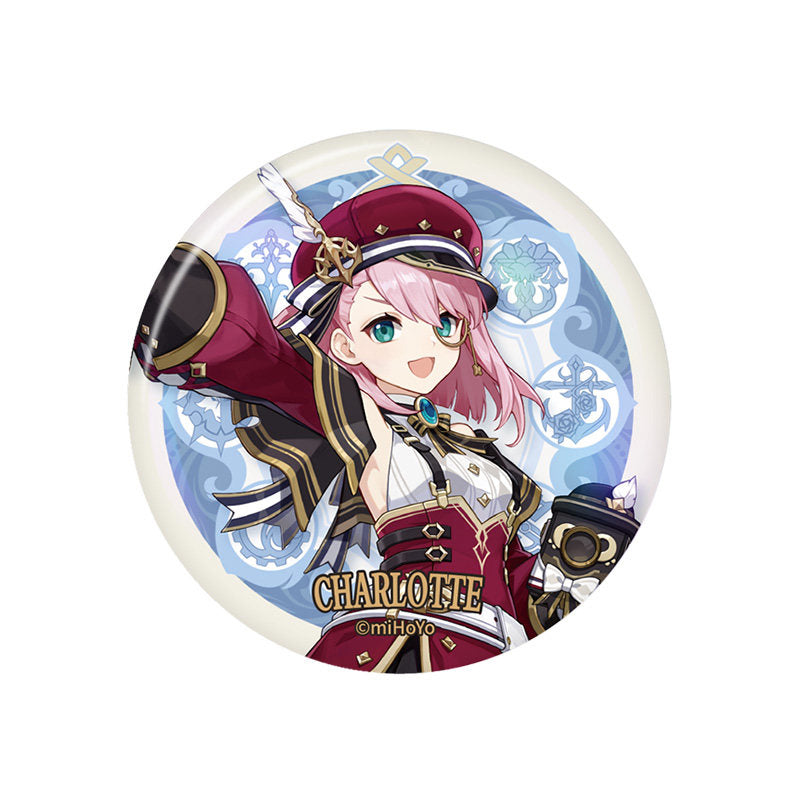 Genshin Impact Fontaine Series character badge Charlotte enamel pin collectible