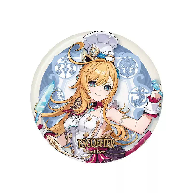 Genshin Impact Fontaine Series character badge Escoffier enamel pin collectible
