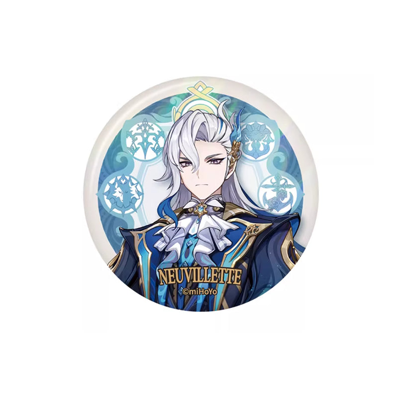 Genshin Impact Fontaine Series character badge Neuvillette enamel pin collectible