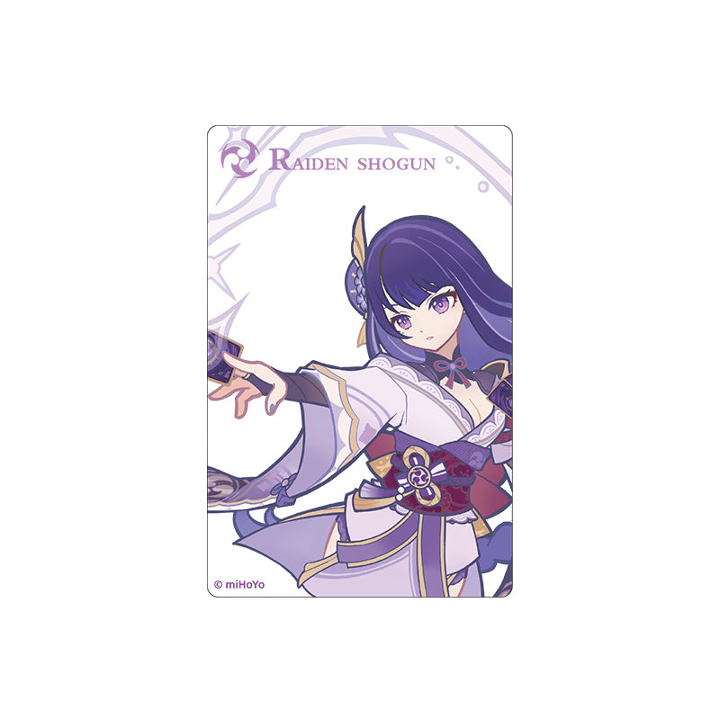 Genshin Impact Genius Invokation TCG acrylic card Raiden Shogun clear character display card