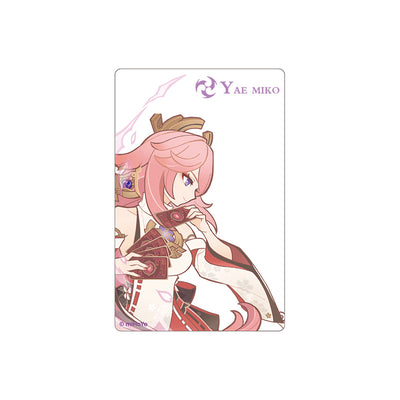 Genshin Impact Genius Invokation TCG acrylic card Yae Miko transparent collectible card