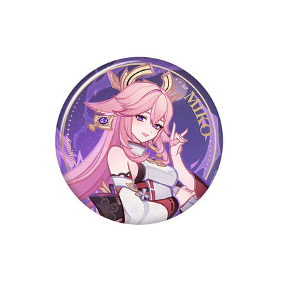 Genshin Impact Genius Invokation TCG acrylic card Yae Miko transparent character card design