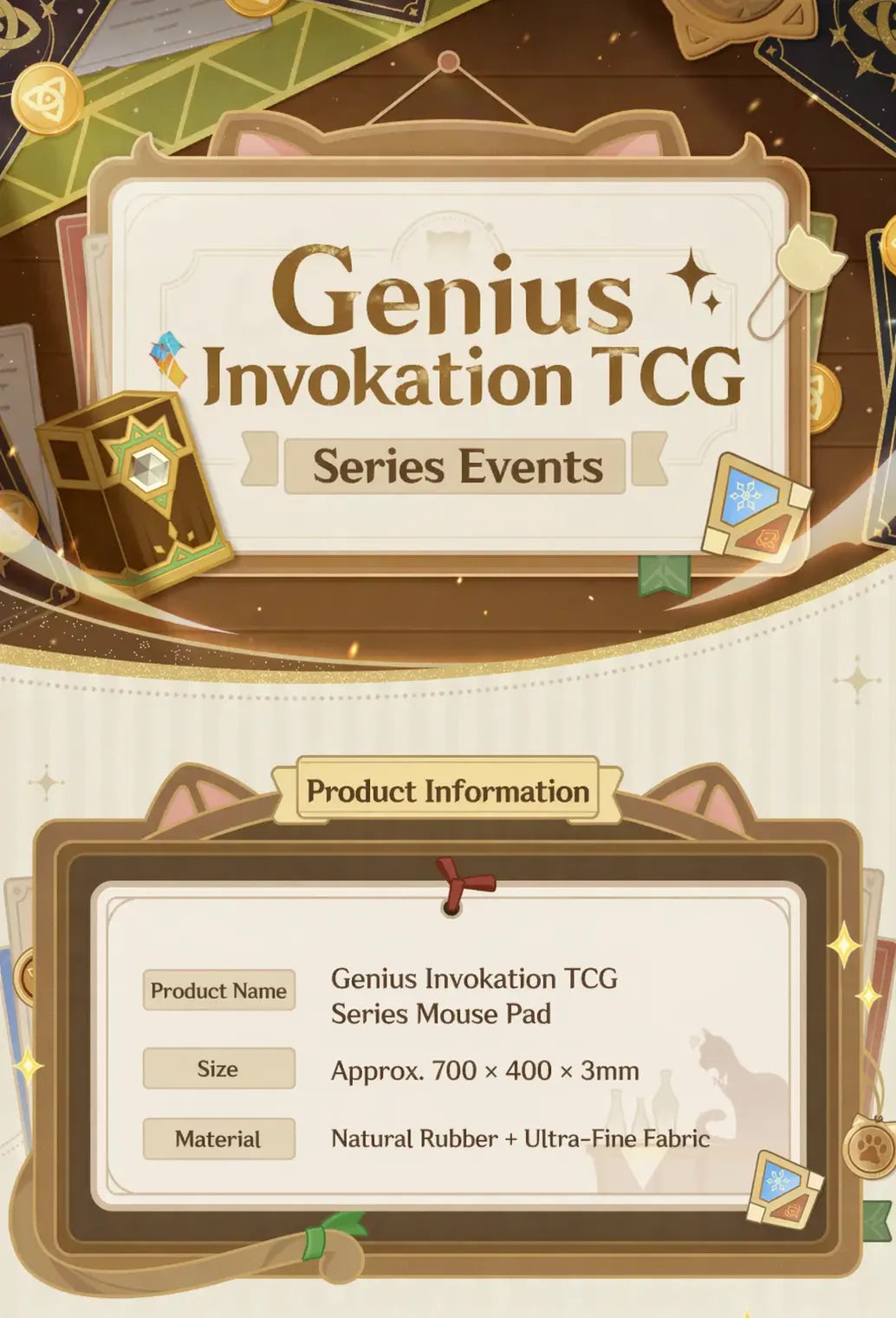 Genshin Impact mouse pad ultra fine fabric surface smooth control detail