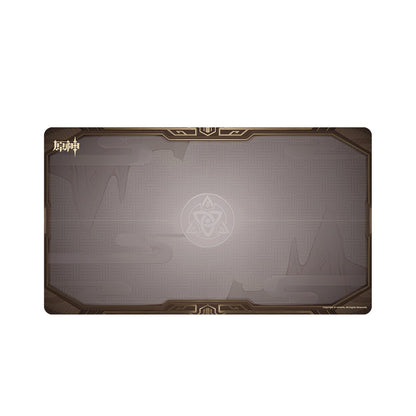 Genshin Impact Genius Invokation TCG mouse pad Liyue region design brown theme gaming desk mat