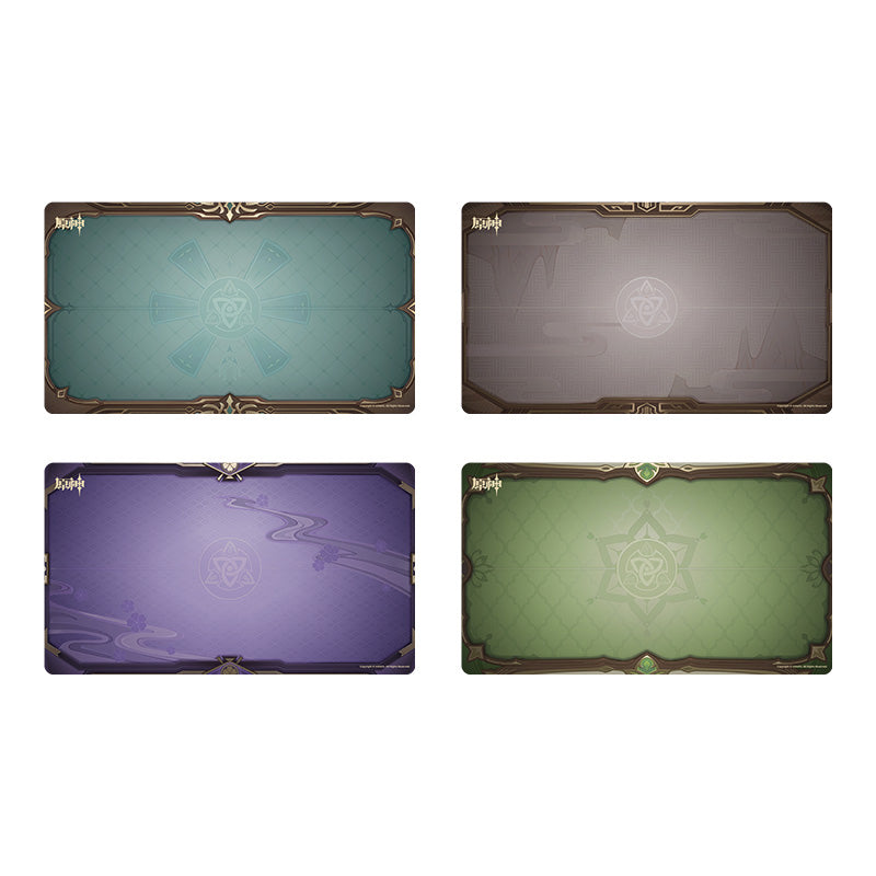 Genshin Impact Genius Invokation TCG mouse pad collection Mondstadt Liyue Inazuma Sumeru region designs