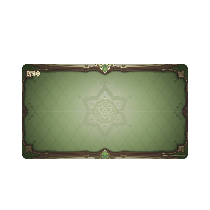 Genshin Impact Genius Invokation TCG mouse pad Sumeru region design green theme gaming desk mat