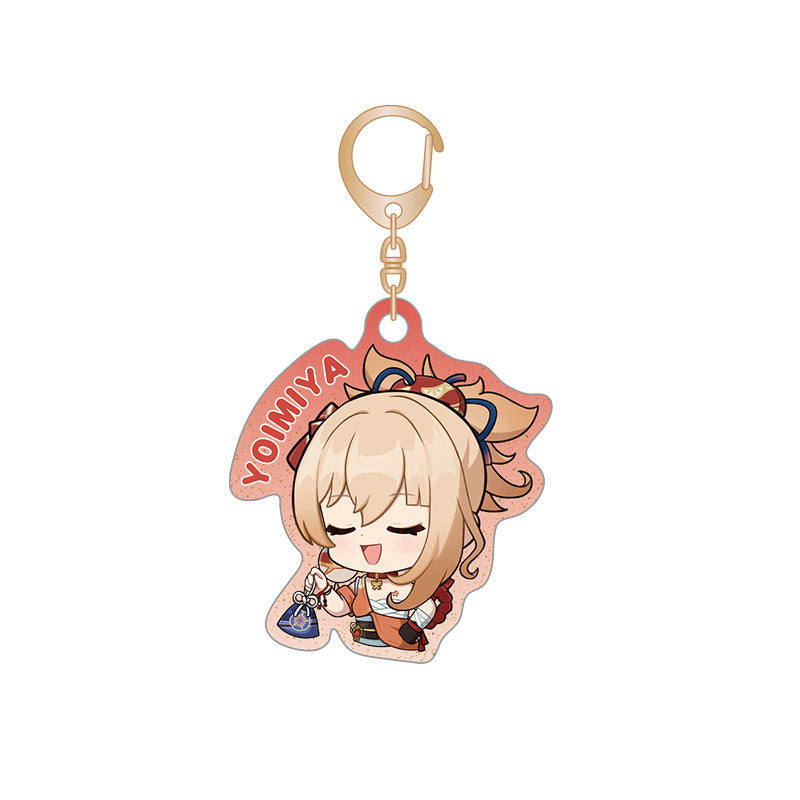 Genshin Impact Hues of Celebration chibi keychain Yoimiya