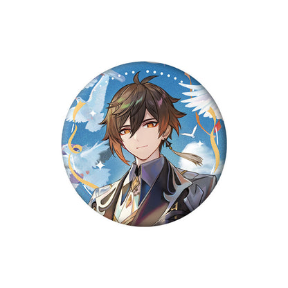 Genshin Impact 1st Anniversary Zhongli character badge