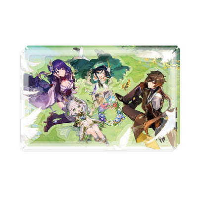 Genshin Impact 2nd anniversary acrylic art illustration display