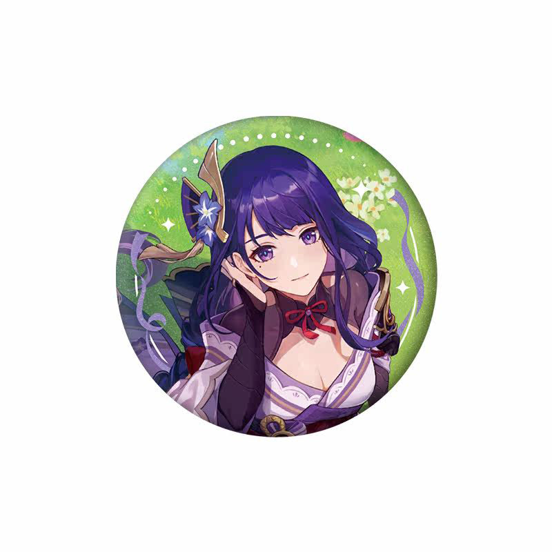 Genshin Impact 2nd Anniversary Raiden Shogun character badge