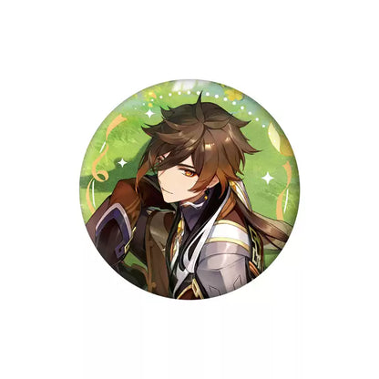 Genshin Impact 2nd Anniversary Zhongli character badge
