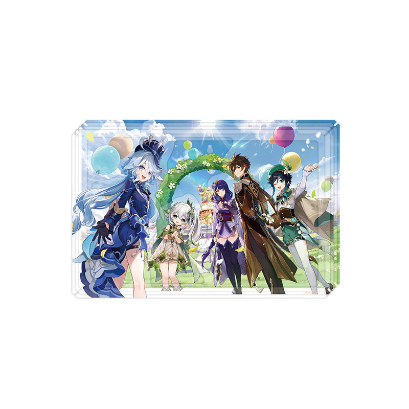 Genshin Impact 3rd anniversary acrylic art illustration display