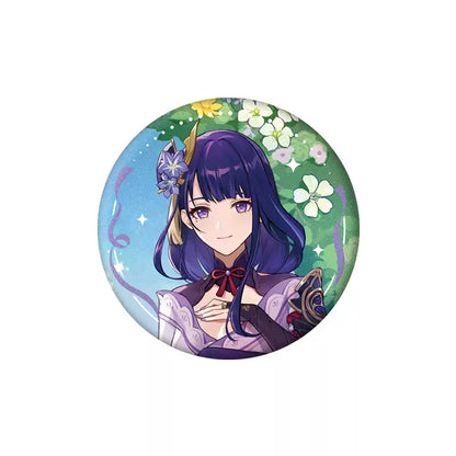 Genshin Impact 3rd Anniversary Raiden Shogun character badge