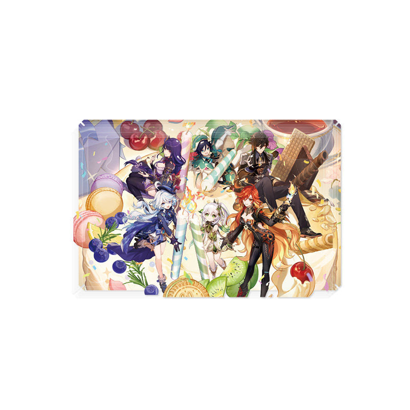Genshin Impact 4th anniversary acrylic art illustration display