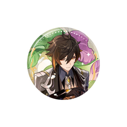Genshin Impact 4th Anniversary Zhongli character badge