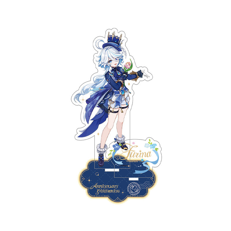 Genshin Impact 5th Anniversary Furina acrylic stand featuring elegant commemorative collectible design