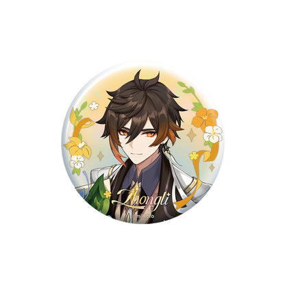 Genshin Impact 5th Anniversary Zhongli character badge