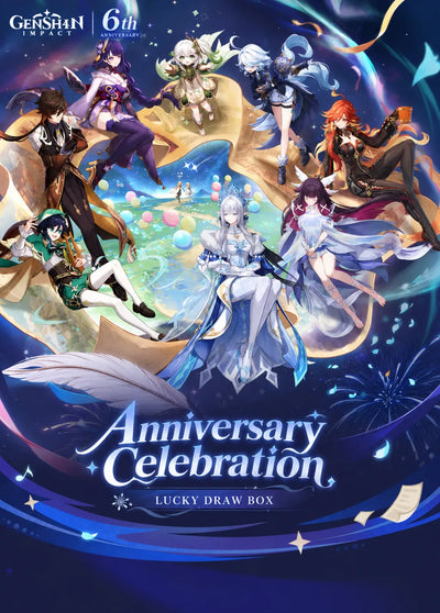 Genshin Impact 6th Anniversary Celebration Lucky Draw Box series artwork