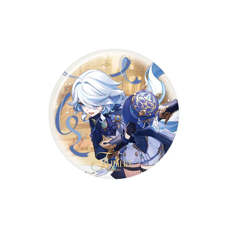 Genshin Impact 6th Anniversary Celebration Furina tinplate badge