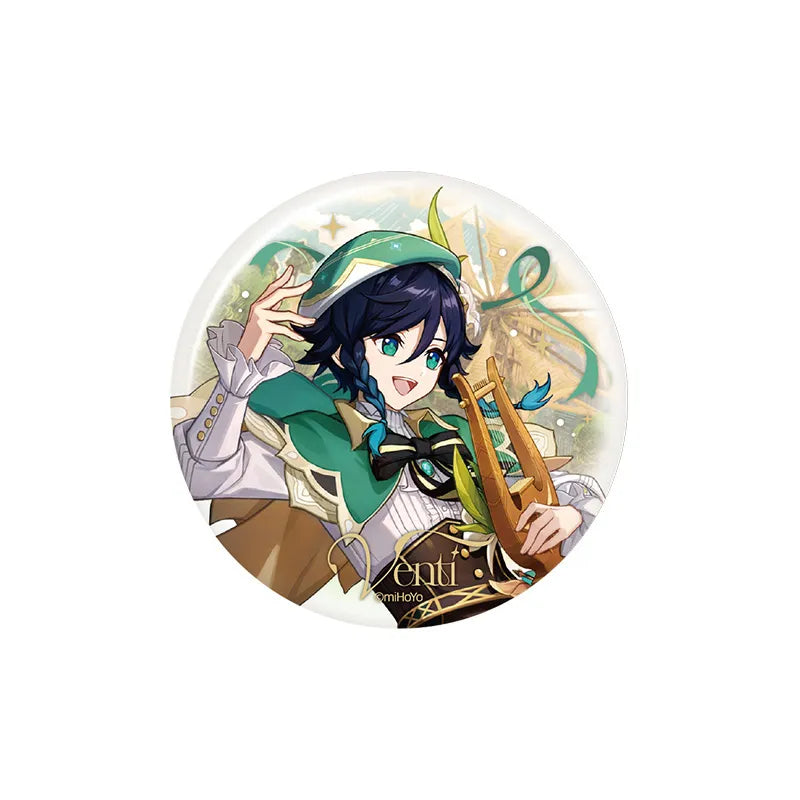 Genshin Impact 6th Anniversary Celebration Venti tinplate badge
