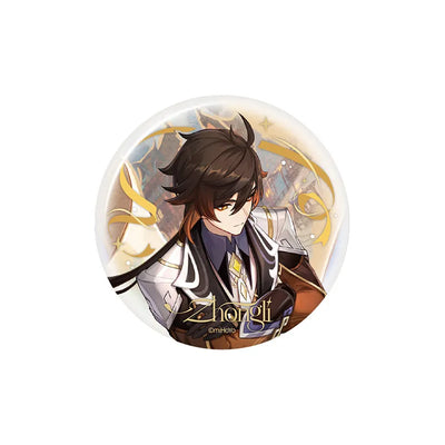 Genshin Impact 6th Anniversary Celebration Zhongli tinplate badge