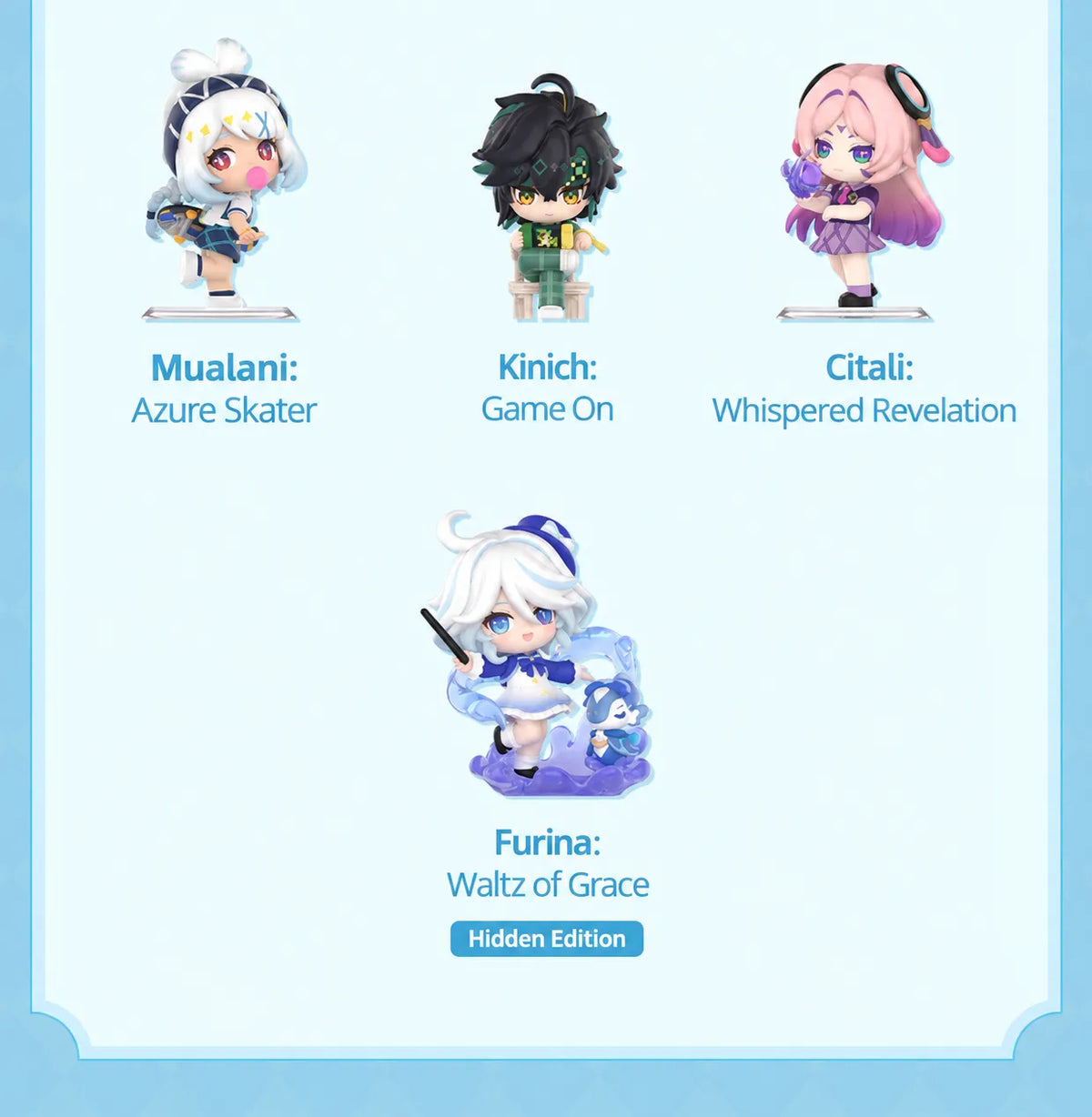Blind box rules and size comparison for the Academy's Light & Shadow Poetry Chibi Series