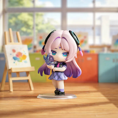 Academy's Light & Shadow Poetry chibi figures in school-themed scenes