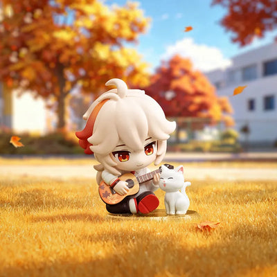 Genshin Impact chibi character figures from the Academy's Light & Shadow Poetry series