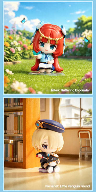 Mualani Azure Skater and Kinich Game On chibi figures