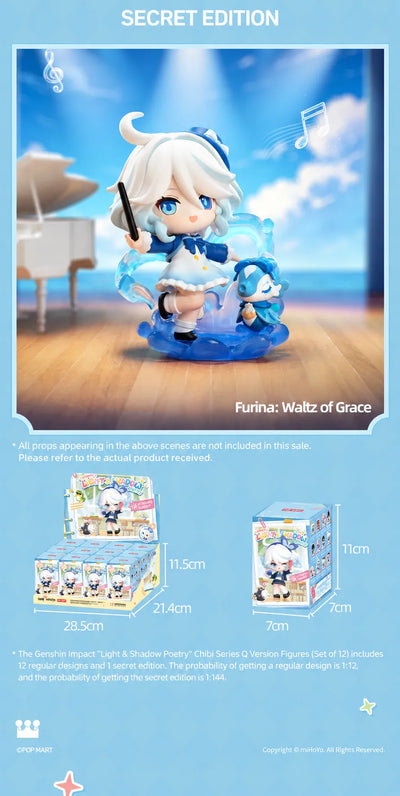 Academy's Light & Shadow Poetry full box and single blind box size details