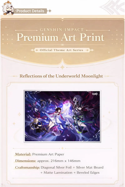 Genshin Impact acrylic art print theme series product details material and design showcase
