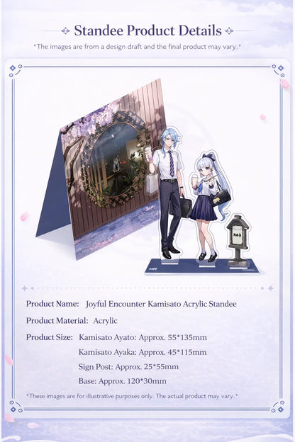 Genshin Impact acrylic badge product details Kamisato Ayaka Ayato