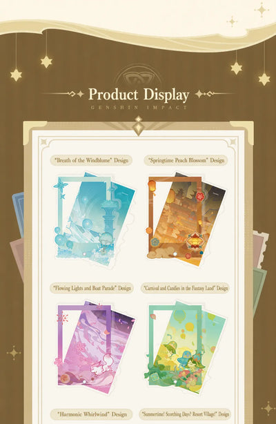Genshin Impact Acrylic Display Frame regional design collection showcase