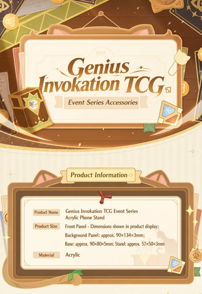 Genshin Impact acrylic phone stand overview design and structure