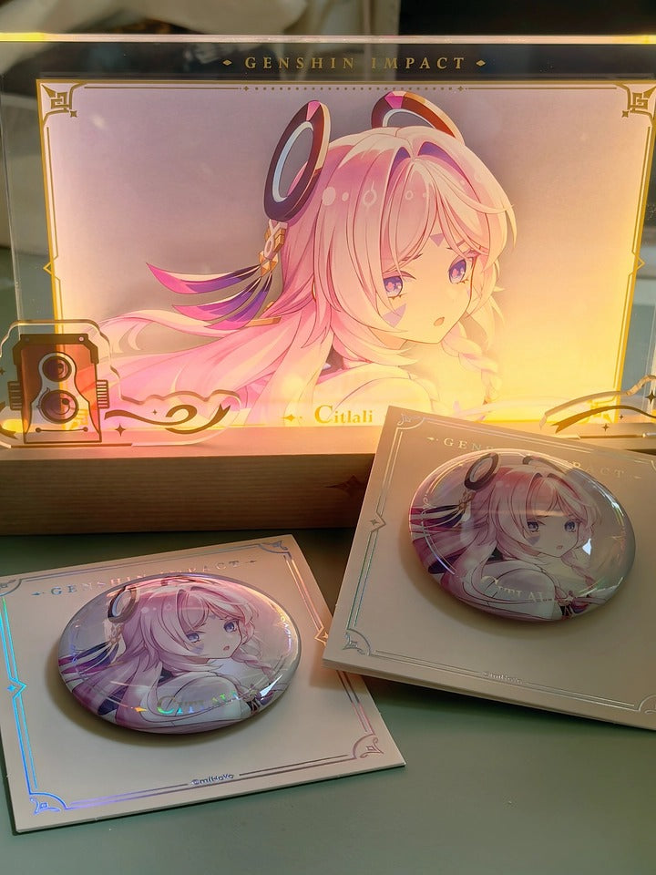 Genshin Impact Acrylic PV Series Framed Artwork Display