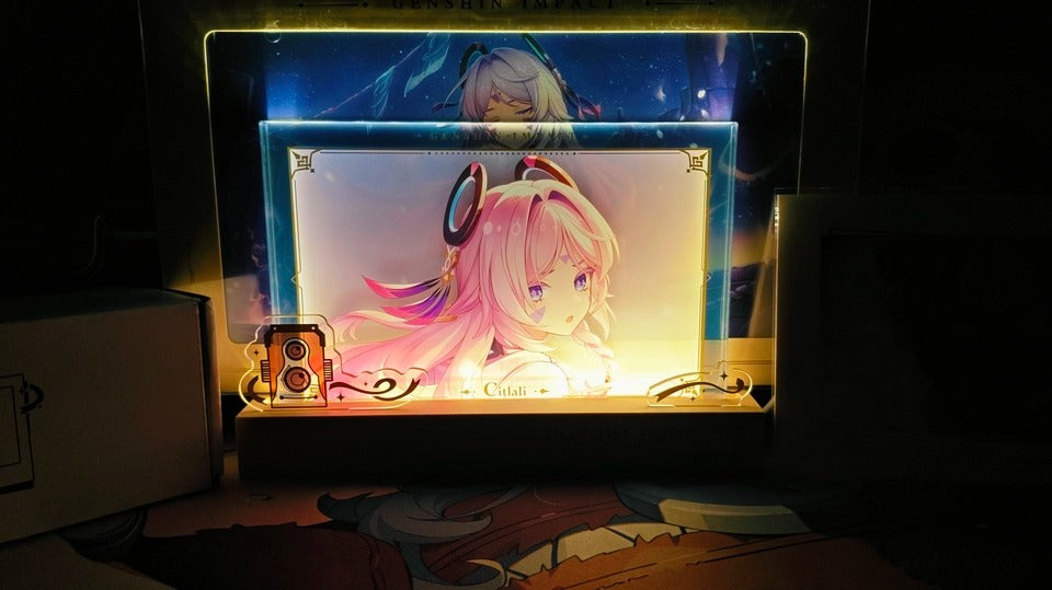 Genshin Impact Acrylic PV Series Framed Artwork Display