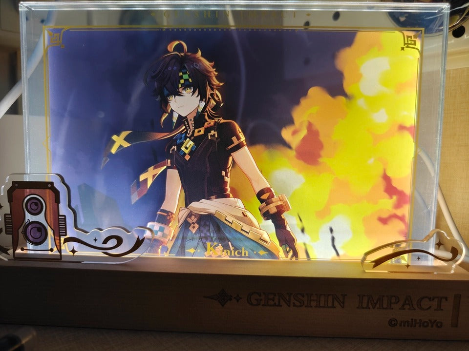 Genshin Impact Acrylic PV Series Framed Artwork Display