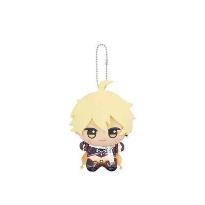 Genshin Impact Aether Little Valley plush keychain with compact collectible plush design