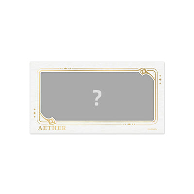 Genshin Impact Aether paper photo card blind pack from The Untraveled Path Series collection