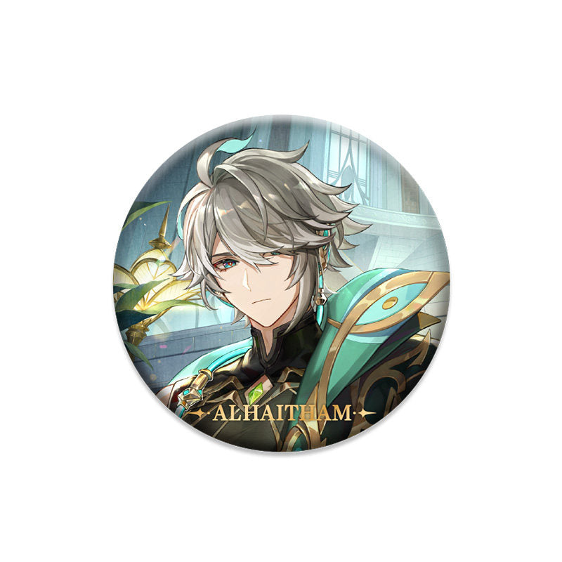 Genshin Impact Alhaitham character badge anime collectible pin