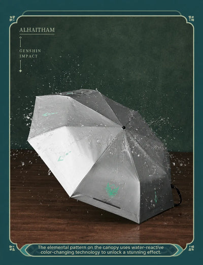Genshin Impact Alhaitham folding umbrella open canopy design