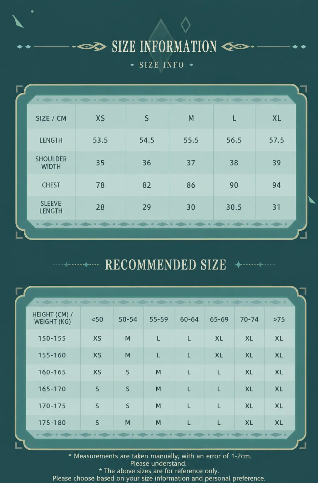 Size Guide